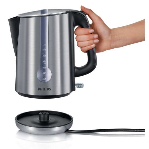 Philips Kettle Electric Cordless Brushed Stainless Steel 3000W 1.7L